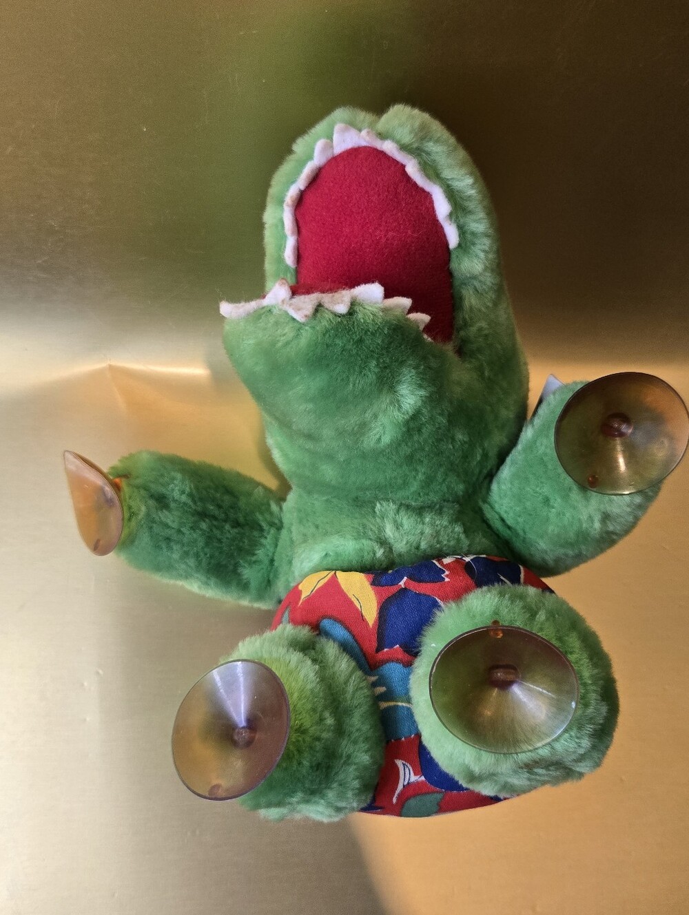 Vintage 1989 Jerry Elsner Alligator Plush Window Suction Cups Sunglasses Trunks
